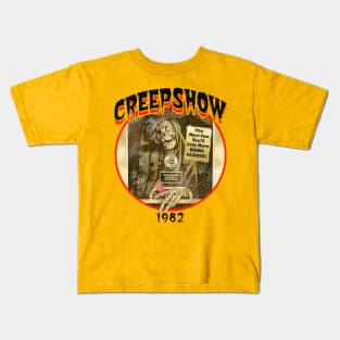 Creepshow 1982 Oval Worn Out Lts Kids T-Shirt